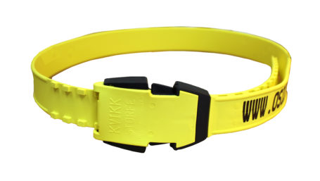 Product photo: Kvikk collar for cattle , yellow, with printing